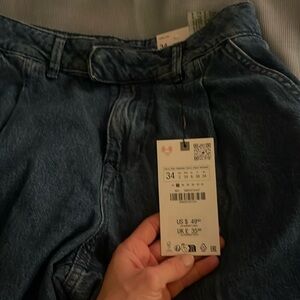 Zara Brand New Wide Leg Jean USA 2